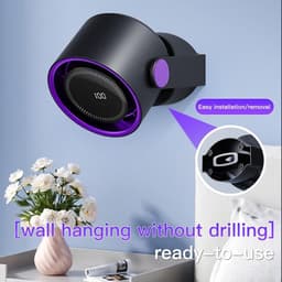 Bladeloze bureauventilator met 5 snelheden – Stille werking < 36 dB – Modern design, ideaal geschikt voor kantoren en woningen – Zeer efficiënte koeling — thumbnail 2