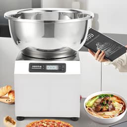 Deegmixer Keukenmachine - Bakmachine - Professioneel Bakken - Grote Capaciteit - 3 kg - Zilver — thumbnail 1