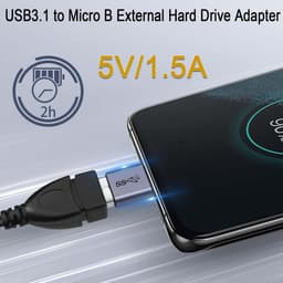 Dailygoods - USB 3.1 naar Micro B Adapter voor Externe Harde Schijf — thumbnail 2