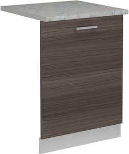 Vaatwasserfrontpaneel - Keukenpaneel Meubel - Keuken Integratie - Moderne R-Lijn - 60 cm Breed - Edel Grijs — thumbnail 1