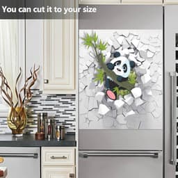 Vaatwasser Magneet Cover - Decoratieve Schotel - Keuken Decoratie - Snijbaar op Maat - 23x26 Inch - Rode Panda — thumbnail 3