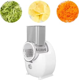 Elektrische Rasp - Keukenmachine Snijder - Groenten Voorbereiden - Eén Knop Bediening - 1.4 Kilogram - Zilver — thumbnail 4