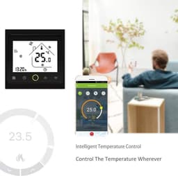 Slimme WiFi Thermostaat voor Elektrische Vloerverwarming met LCD Touch Screen en Spraakbesturing — thumbnail 4