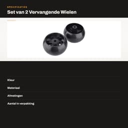 Dailygoods- Deck Wheel Vervanging - 5" Wiel - 2 Stuks - Hub Offset 3" - Boorgrootte 1/2" - Compatibel met Husqvarna - Graswiel — thumbnail 3