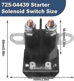 Dailygoods- Startrelais Vervanging voor MTD/John Deere/Cub Cadet - 12 V Magneetschakelaar - Grasmaaier - Gazontractor - Compatibel met diverse modellen — thumbnail 2