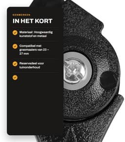 Dailygoods- Grasmaaier - Geschikt voor stuur 23-27 mm - Reserveonderdelen - Duurzaam kunststof/metaal - Eenvoudig te installeren - Universele pasvorm — thumbnail 2