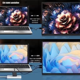 AHD® Portable Monitor - Draagbare Monitor - Portable Monitoren - Portable Monitor Laptop - Zwart - 36cm x 21cm x 1cm — thumbnail 5