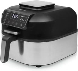Digitale luchtfriteuse - Heteluchtoven - Gezond koken - Friteuse en grill - 56 liter XL - Zwart — thumbnail 1