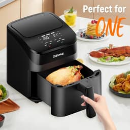 Heteluchtfriteuse - Airfryer - Snelle maaltijden - 8-in-1 functies - 43 liter - Zwart — thumbnail 4