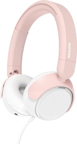PHILIPS TAK2000PK/00 - Kinderkoptelefoon - 85 dB Veilig Luisteren - Audio Share - Ingebouwde Microfoon - Opvouwbaar - USB-C Adapter Inclusief - Licht Roze / Wit — thumbnail 1