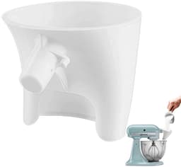 Keukenmachine Trechter - Mixer Trechter - Ingrediënten Toevoegen - Spatwaterdicht Ontwerp - 20 x 10 x 2 cm - Wit — thumbnail 1