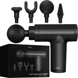 Massage Gun - Spierontspanner Percussie massageapparaat - Spierherstel - Cilindrische Vorm - 0.61 kg - Zwart — thumbnail 1