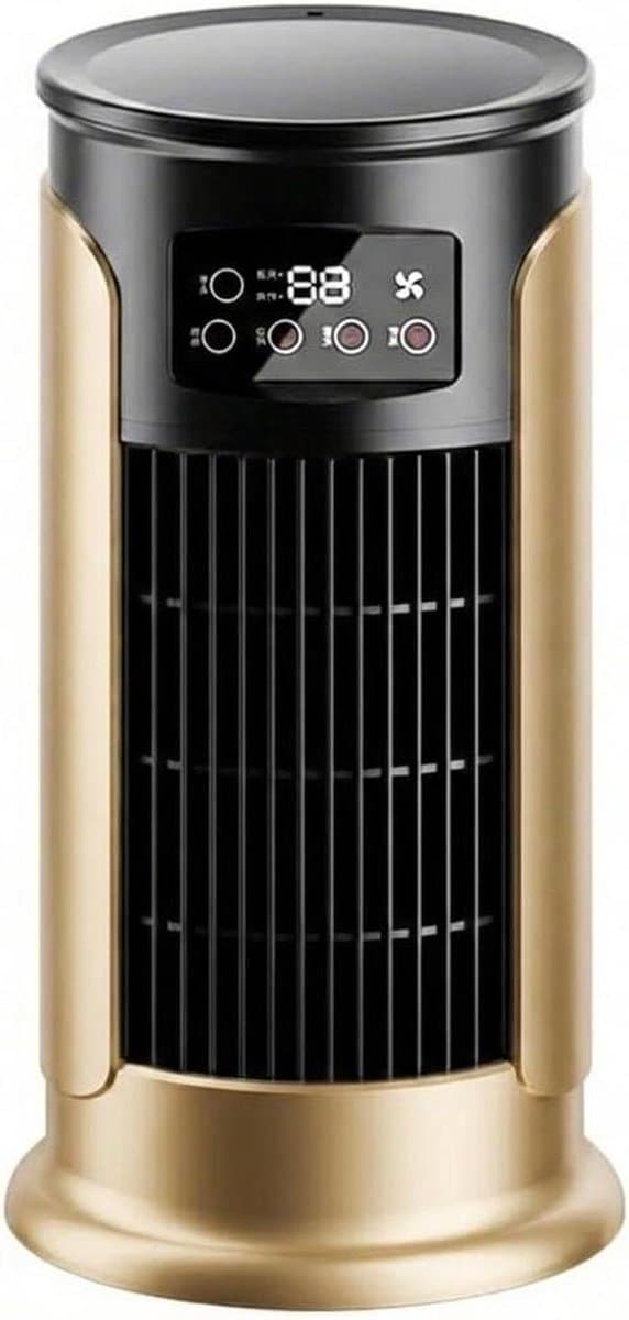 Mobiele Airco - Persoonlijke Koeler - Persoonlijke Verkoeling - Zonder Afvoerslang - 295 cm Hoog - Mat Goud — afbeelding 1
