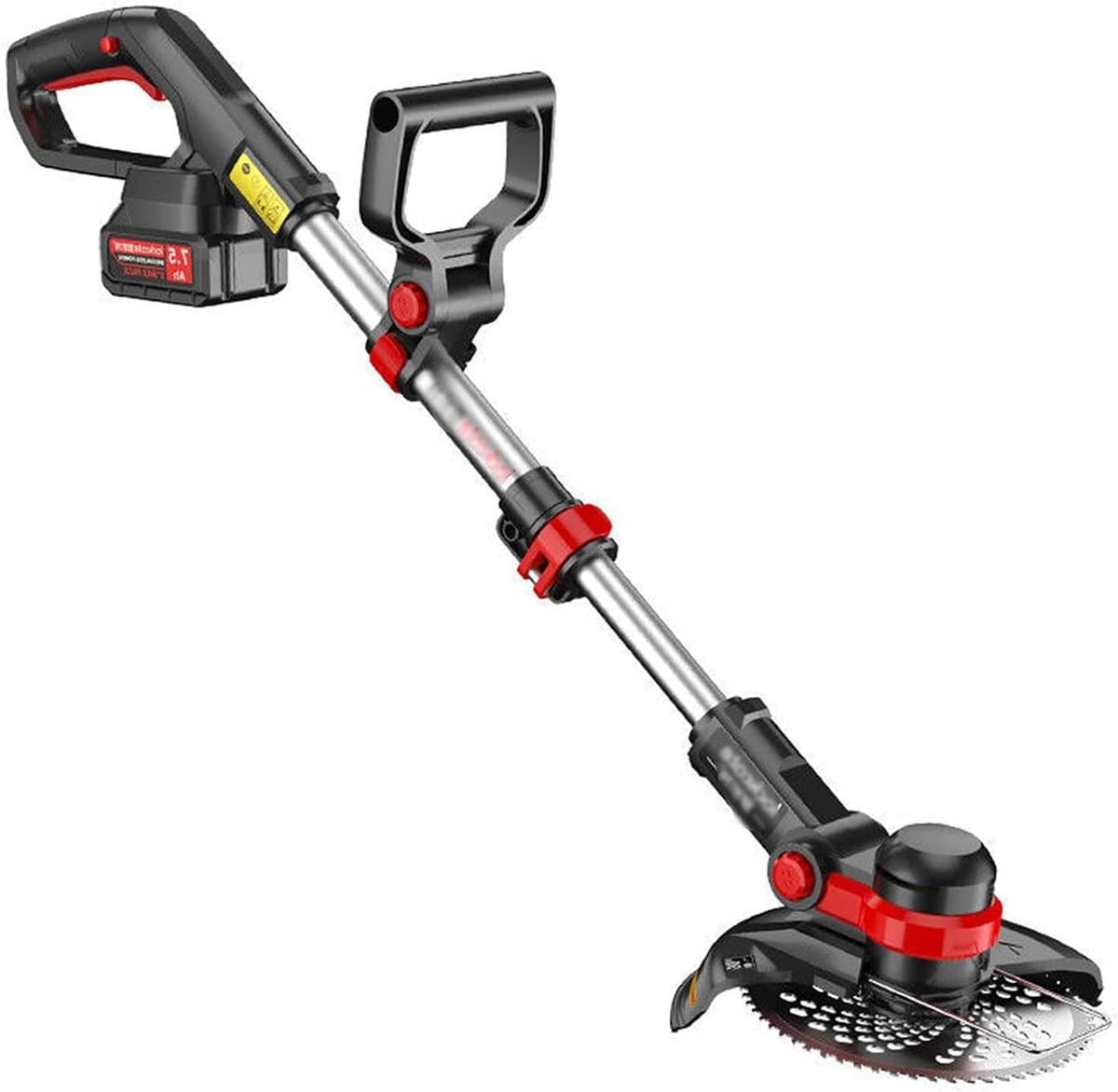 Accu Grasmaaier - Tuingrasmaaier Snoeier - Tuinonderhoud - Dubbele Bladopties - 20V - Zwart — afbeelding 1