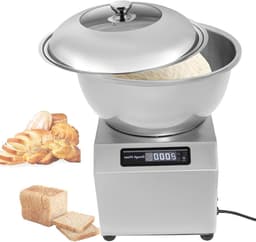 Deegkneder Machine - Deegmixer Elektrisch - Brood Deeg Maken - 5kg Capaciteit - 12 kg - Zilver — thumbnail 1