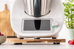 Onderlegger Thermomix - Schuifbord Keukenmachine - Apparaat Verplaatsen - Antislipvoetjes Stabiliteit - 345 x 305 x 2 cm - Eiken — thumbnail 5