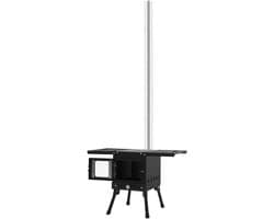 AYDN - Opvouwbare barbecue - Compacte BBQ en campingkachel - 22 × 22 × 32 cm - Camping barbecue - BBQ - Outdoor houtkachel -