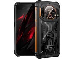 FOSSiBOT F101 Pro Robuuste Smartphone - Dual SIM - 8 GB RAM - 128 GB ROM - 10600mAh - 5,45 inch HD+ IPS Scherm - IP68 Waterdicht Telefoon - GPS,NFC,OTG -zwart, oranje