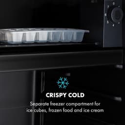 Compacte Koelkast - Kleine Koelkast Koelbox - Keuken Koelen Opslaan - VividArt Stickerbom Design - 70 Liter - Zwart — thumbnail 3