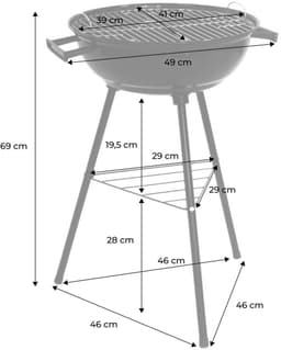 sweeek - Houtskoolbarbecue, grill ø39cm - marcel — thumbnail 3