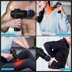 SNJY® Massage Gun - Massage Apparaat - Massage Pistool Professioneel - 99 Snelheden - 8 Massagekoppen - Zwart — thumbnail 2