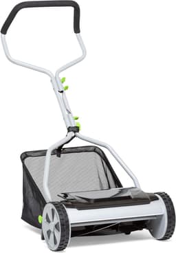 YOR® Grasmaaier Handmatig – Grastrimmer Met 20 Liter Opvangbak - Handmaaier 40 Cm Breed - Kooimesmaaier Met 4 Posities - Grijs - 53cm x 43cm x 26cm — thumbnail 1