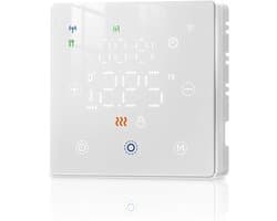Slimme Thermostaat - App Bediening - Energie Besparen - Wekelijkse Programmering - IP20 - Wit