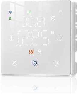 Slimme Thermostaat - App Bediening - Energie Besparen - Wekelijkse Programmering - IP20 - Wit — thumbnail 1