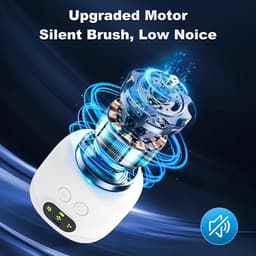Draagbare kampeerventilator / plafondventilator - 8000mAh op batterijen(Met afstandsbediening en verlichtingsfuncties) - Met 3 afneembare ventilatorbladen - 4 snelheden Timerfunctie beschikbaar - Voor picknicks reizen en noodgevallen — thumbnail 5