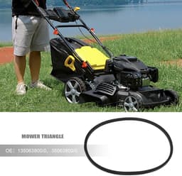Dailygoods - Grasmaaier V-snaar - Aandrijfriem 2x - Rubber - Zwart - Compatibel met Mountfield en Champion - Voor een krachtige grasmaaierervaring — thumbnail 5