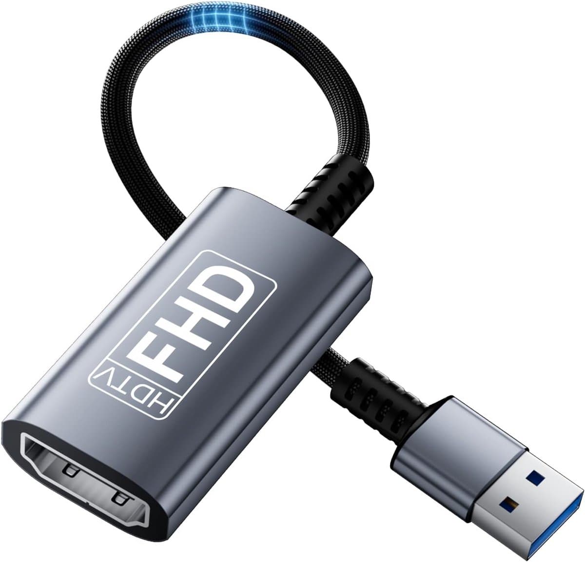 USB naar HDMI Adapter - Monitor Converter - Extra Scherm Aansluiten - Hoge Snelheid Data - 15 cm Pakket - Zwart — afbeelding 1
