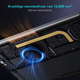 Blackview Huidun HiBook 6 - Laptop 15,6" Full HD, Intel N150, 16GB RAM, 512GB SSD, Windows 11, UHD Graphics, 5000mAh + DCM5 Draagbare Monitor 14" FHD, Extra Laptopscherm 13-17,3", Ultradun Opvouwbaar, 100W PD, USB-C, Plug & Play, Grijs — thumbnail 4