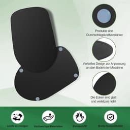 Bamboe glijplank voor keukenmachine 4.5-5 Qt - beschermend onderlegger, antislip, geschikt voor 5K45SS 5KSM175PS 5KSM125 — thumbnail 4