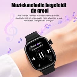 Vashoy T86 - 2026 Smartwatch voor kinderen-speciaal ontworpen voor kinderen-voorzien van GPS-tracking en een simkaart-SOS-functie-bijbehorende app beschikbaar-scherm van 368×448 pixels-het ideale cadeau. — thumbnail 5