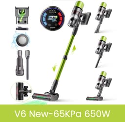 Trexxo - Stofzuiger - Draadloze Stofzuiger - LED - Steelstofzuiger - 650W - Krachtige zuigmodes - 65 min looptijd - Detecteert vuil — thumbnail 1