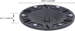 Vervangende Grasmaaier Schijf met 6 Openingen en M4 Draad - Nylon Disc van 27,2 mm Dikte voor Oude of Beschadigde Draaitafels, Tuinaccessoires en Grasmaaiers — thumbnail 5