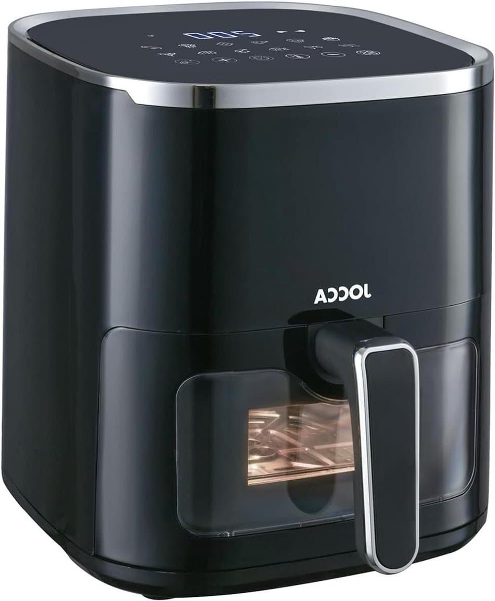 Hete Lucht Friteuse - Airfryer - Gezond Koken - Met Venster - 5 Liter - Zwart — afbeelding 1