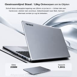 Ninkear A15 Pro 16 inch laptop - 2,5K Display - AMD Ryzen 5 5500U - 16GB DDR4 RAM - QHD 120Hz - Windows 11 — thumbnail 2