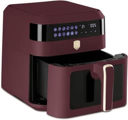 Digitale Heteluchtfriteuse - Airfryer Frituurpan - Gezond Eten Bereiden - Grote Capaciteit - 63 Liter - Bordeaux — thumbnail 1