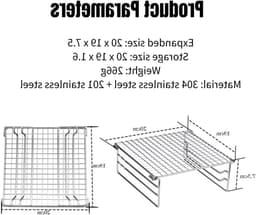 Zware RVS Grill Warmhoudrek voor Draagbare Camping Grill met Poten - Ideaal voor Buiten, Hiking en BBQ Feestjes — thumbnail 2
