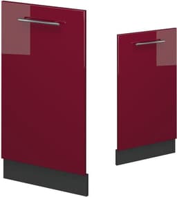 Vaatwasserpaneel - Keukenfront - Keuken Integratie - Zachtsluitend - 45 cm breed - Bourgogne hoogglans — thumbnail 5