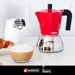 Monix M863103 - Italiaanse Koffiezetapparaat - Rood — thumbnail 2