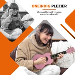 Finesse Ukelele - Starterset - 21" - Ukulele - Kind - Muziekinstrument - Roze — thumbnail 4