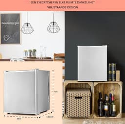 White-label Mini Koelkast - Minibar - Skincare Fridge - Zilver — thumbnail 2