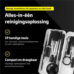 Garpex® Toetsenbord Schoonmaakset 19-delig - Keyboard Cleaning Kit voor Laptop, Camera & Smartphone - incl. Keycap Puller — thumbnail 4