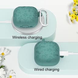 YONO Hoesje geschikt voor Airpods 4 - Case - Special Siliconen - Donkergroen — thumbnail 4