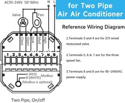 Programmeerbare WiFi Thermostaat met Touchscreen voor Verwarming & Airconditioning - Spraakbediening — thumbnail 3