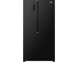ETNA AKV6178ZWA - Amerikaanse koelkast - No-Frost - 178 cm hoog - 544 liter - Energielabel C - Invriesvermogen 12 kg/24u - Geluidsniveau 37 dB - LED Display - SuperCool - FastFreeze - Deuralarm - Interter Compressor - Multi Airflow - Energy Saving