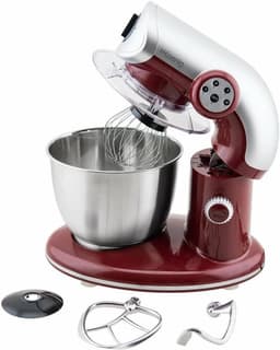 Krachtige Keukenmachine 5.5L met 1000W Motor - RVS Mixer voor Kneed-, Klop- en Mengwerk — thumbnail 4