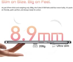 CUBOT X100 Smartphone - 5G - 16GB RAM - 256GB ROM - 5100 mAh - 6.88 inch 120Hz - Android 15 - NFC - OTG - Zwart — thumbnail 4